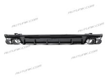 S6 Style Rear Diffuser w/ Black Exhaust Tips for 2019-2024 Audi A6 C8 S-line S6 di92