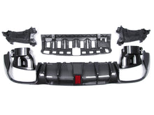 Carbon Look Rear Diffuser w/ LED Light for Mercedes E W213 Sedan Wagon E300 E400 E550 AMG 2017-2020 di127