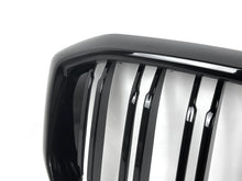 For 2024-25 BMW X5 G05 LCI Gloss Black M-Style Double Slats Front Kidney Grille