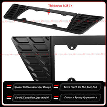 For 2020-2026 Corvette C8 Z51 Z06 Matt Black Rear License Plate Frame Holder Panel