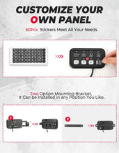8 Gang Switch Panel LED Light Bar Electronic Relay System for UTV Boat