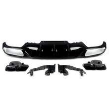 Gloss Black Rear Diffuser & Exhaust Tips For Mercedes E Class W213 Standard Bumper 2017-2020