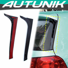 Glossy Black Rear Window Spoiler Side Flaps For VW Golf 6 MK6 TSI TDI vw5