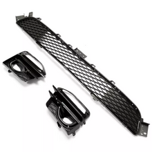Front Bumper Lower Grill + Fog Light Cover for Infiniti Q50 Sport 2014-2017