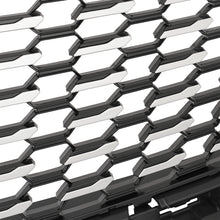 Silver Front Bumper Upper Grille Grill For Cadillac XT5 2016-2023 No Camera