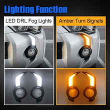 Upgrade LED DRL Fog Lights Turn Signal Lamp For Toyota 4Runner 2014-2024