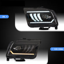 Full LED Projector Headlights w/ Dynamic Animation For 2005-2009 Ford Mustang