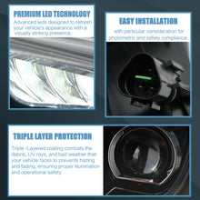LED Headlights DRL Projector For 2011-2015 Hyundai Elantra