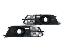Chrome/Black Fog Light Grill Cover For Audi A6 C7.5 S line S6 2016-2018 fg269