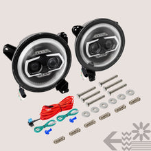 9" Round DOT LED Headlight for Jeep Wrangler JL JT Gladiator 2018+ w/ HALO DRL
