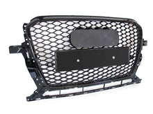 Gloss Black Honeycomb Front Mesh Grille for Audi Q5 2013–2017