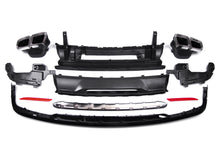 Black Rear Diffuser + Chrome Tips for Mercedes W222 E-Class AMG PRE-LCI 2014-2017