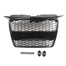 For 2005-2008 Audi A3 8P RS3 Style Front Grille Grill Gloss Black Honeycomb Mesh