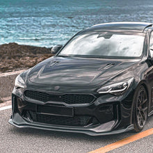 Glossy Black Front Bumper Lip Splitter for KIA Stinger 2017-2024