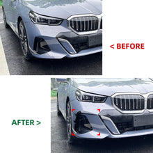 For 2024+ BMW 5 Sereies G60 M-Sport Front Bumper Side Blade Canards Splitter Carbon Style