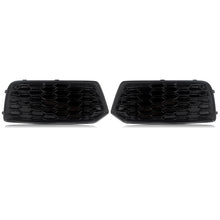 Left+Right Honeycomb Front Fog Light Grille Bezels For Audi Q5 Non-Sline 2018 2019 2020