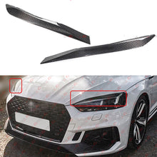 For 2017-2024 Audi A5 S5 RS5 Real Carbon Fiber Headlight Eyelid Cover Trim Eyebrow