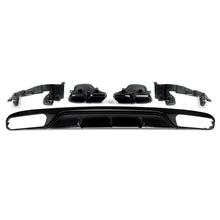 Gloss Black Rear Diffuser & Exhaust Tips For Mercedes E Class W213 Standard Bumper 2017-2020