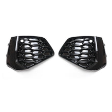 All Black Fog Light Grille Set Fit 2022–2025 Audi A3 8Y S-Line Front Lower Grill Pair