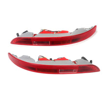 Pair Rear Bumper Tail Light Reflector Brake Stop Lamp Red For Audi Q5 2009-2017