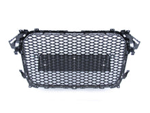 Honeycomb Sport Mesh RS4 Style Front Grille Black For 2013-2016 Audi A4 S4 B8.5