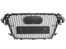 RS4 Style Gloss Black Honeycomb Front Grille Grill for AUDI A4 S4 B8.5 2013-2016