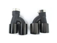 Gloss Black Exhaust Tips for BMW 5-Series G30 530i 540i M-Sport 2017–2024