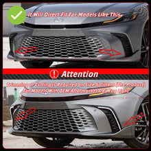 Gloss Black 3-Piece Front Bumper Lip Splitter For 2025+ Toyota Camry SE XSE