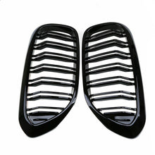 Gloss Black Dual Slat Kidney Bumper Grille Grill For BMW 5 series G30 G31 2017-2020 Pre-LCI