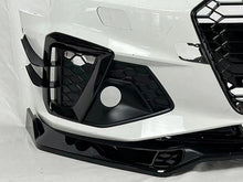 Glossy Black Front Lip Splitters for AUDI A4 B9 S line 2021-2023