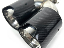 Silver Carbon Fiber Stainless Exhaust Tips Muffler for BMW G20 M340i G42 M440i G23 G26 M220i
