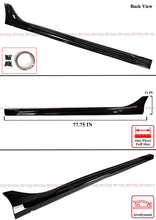 For 2022-2025 Honda Civic 11th Gen GF Bodykit V1 Gloss Black Side Skirt Extension