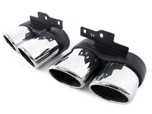 S6 Look Gloss Black Diffuser & Silver Exhaust Tips For Audi A6 C8 S-Line / S6 Sedan 2019-2024