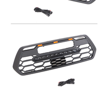 Front Grille With LED Light Black Bumper Grill for Toyota Tacoma 2016-2022