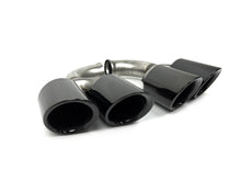 Sporty Exhaust Tips Black For Porsche Cayenne V6 V8 2011-2014 Short Pipe