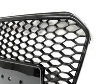 Badgeless Honeycomb Front Bumper Grille Gloss Black For 2013-2016 Audi A5 S5 B8.5