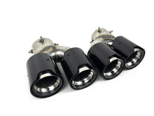 Silver Carbon Fiber Stainless Exhaust Tips Muffler for BMW G20 M340i G42 M440i G23 G26 M220i