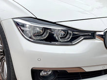 For 12-18 BMW 3-Series F30 Gloss Black Headlight Eyelid Cover Trim Eyebrow