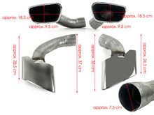 Muffler Tailpipe Exhaust Pipe Muffler Tips for BMW X5 F15 35i M-Sport 2014-2018