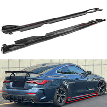For 2021-2025 BMW G22 G23 430i M440i Coupe Real Carbon Fiber Side Skirt Extension