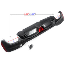 Carbon Look Rear Diffuser W/ LED For BMW G30 530i 540i M-Sport 2017-2023