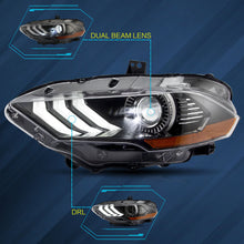 Projector Headlights LED Front Lamps For Ford Mustang 2018-2023 DRL