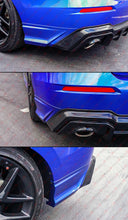 For 2022-2025 Honda Civic Sedan Aegena Blue LED Rear Diffuser + Corner Sparts Splitter