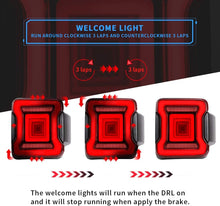 Pair Smoked LED Tail Lights w/ Start-Up Animation For 2018–2023 Jeep Wrangler JL