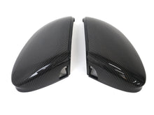 Carbon Fiber Mirror Cover Caps for VW Golf MK8 2022-2025 GTE GTI GTD Golf R w/ Assist Light