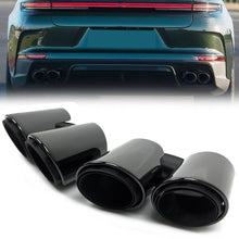3-Layer Black Exhaust Tips for Porsche Panamera 4/4S 976 2024 2025+ Left+Right