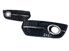 For 2009-2012 Audi Q5 W/O S-Line Pkg Fog Light Cover Grill Gloss Black SQ5 Style