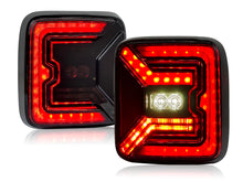 Smoke Rear LED Tail Lights For Jeep Wrangler JL JLU 2018-2025 Running Brake Lamp