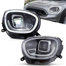 Pair LED Headlights w/ Animated DRL For Mini Cooper Countryman F60 2017–2020
