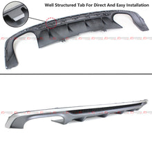 For 2018-2019 Audi A5 S-line B9 2/4 Door Shark Fin Rear Bumper Diffuser S5 Style